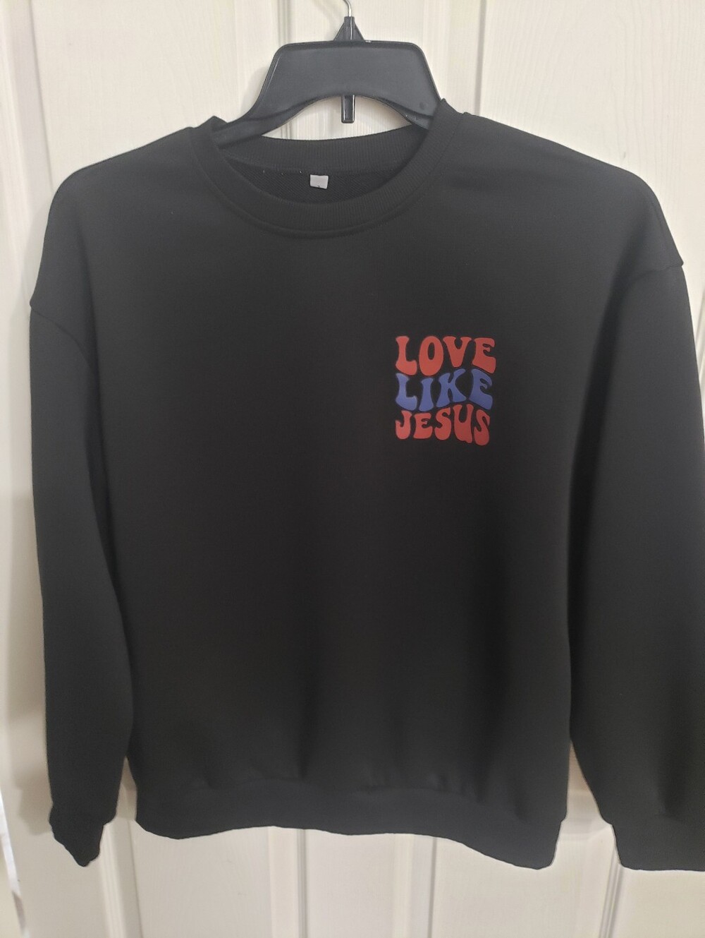 Love Like Jesus Black Crewneck Sweater